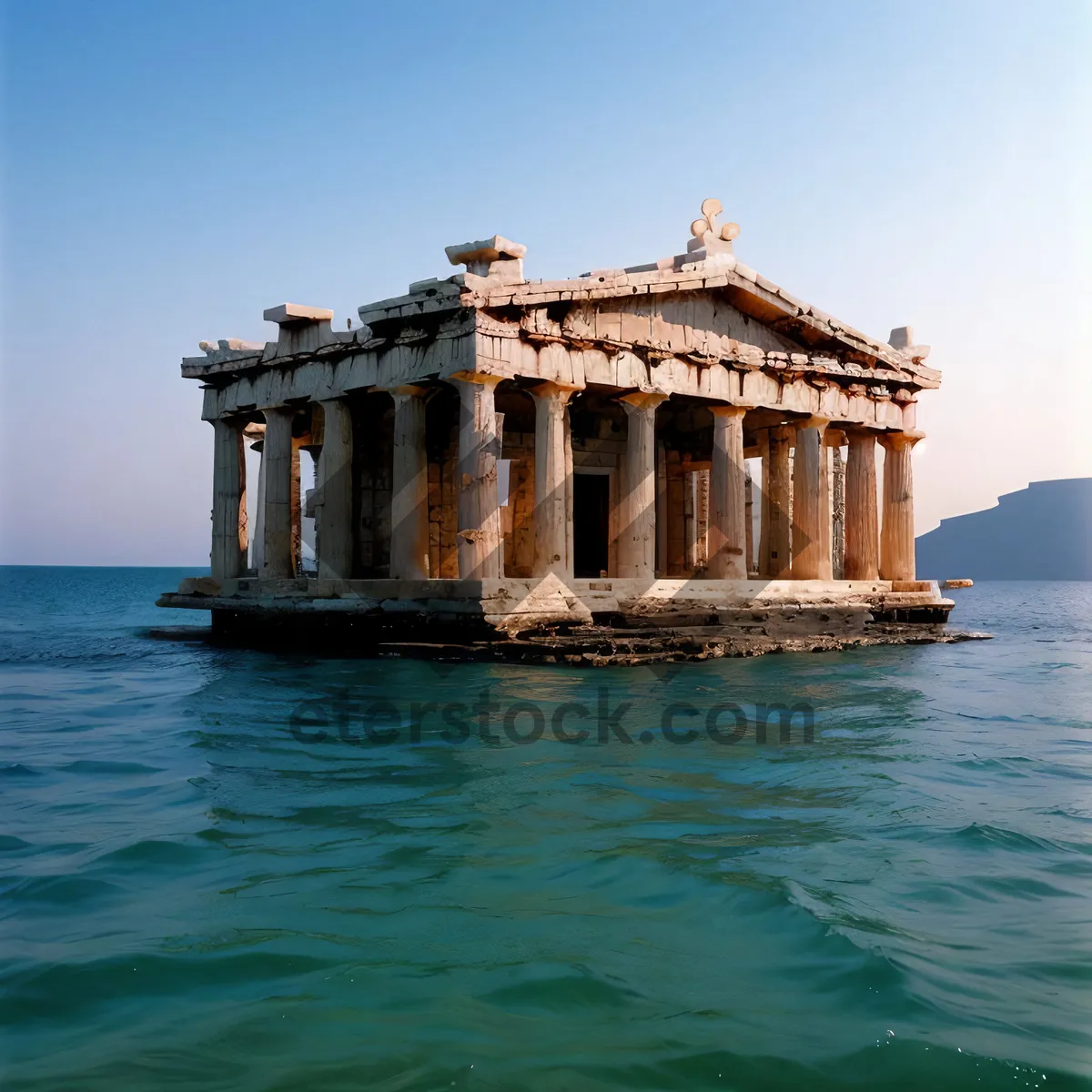 Picture of Skyline city architecture landmark sea summer vacation beach