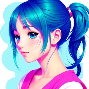 Cute Cartoon DJ with Trendy Haircut