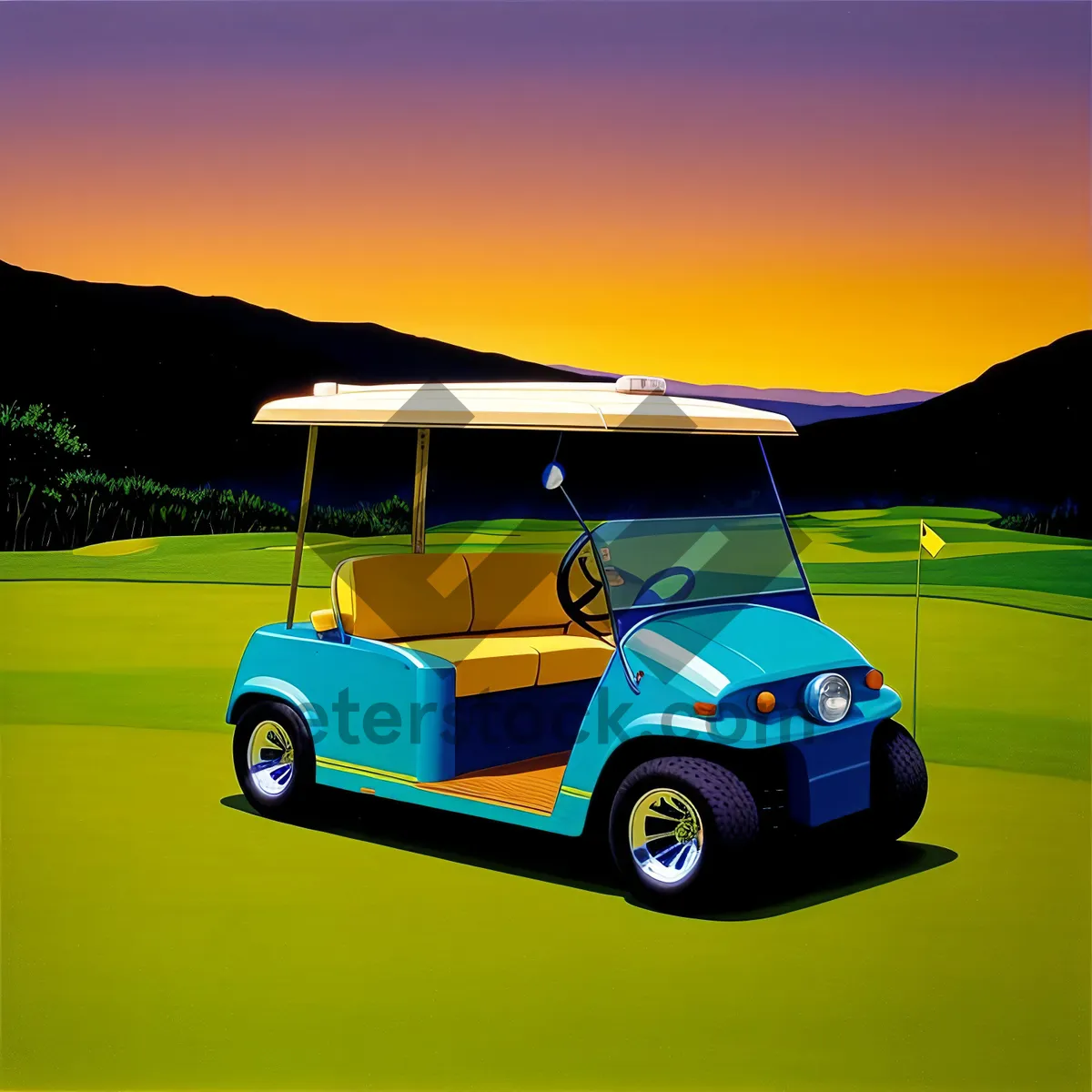 Picture of Drive Through Golf: Fast and Luxurious Transportation at the Course