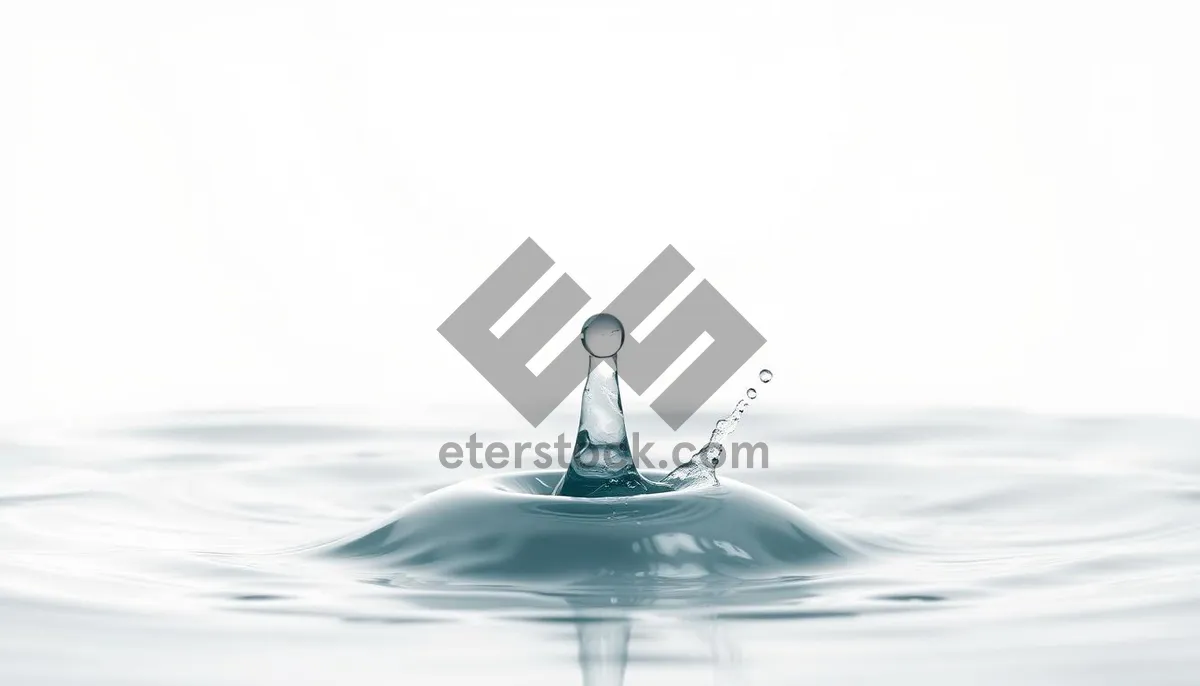 Picture of Clear water splash in glass with ripples