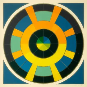 Round Web Button Icon for Business Design