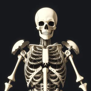 Sculpted Anatomy: Intricate Human Skull Art