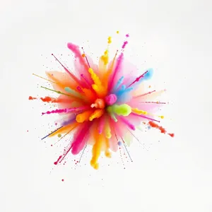 Floral Colorful Lotus Bloom Summer Design Frame