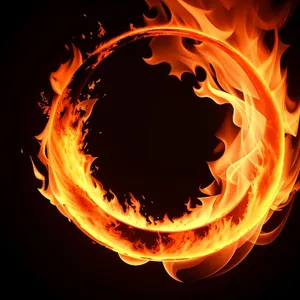 Blazing Inferno: Fiery Artistic Design with Plasma Flame
