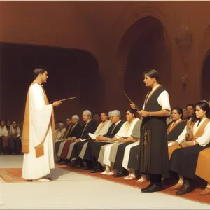 Professional male business team meeting in office setting