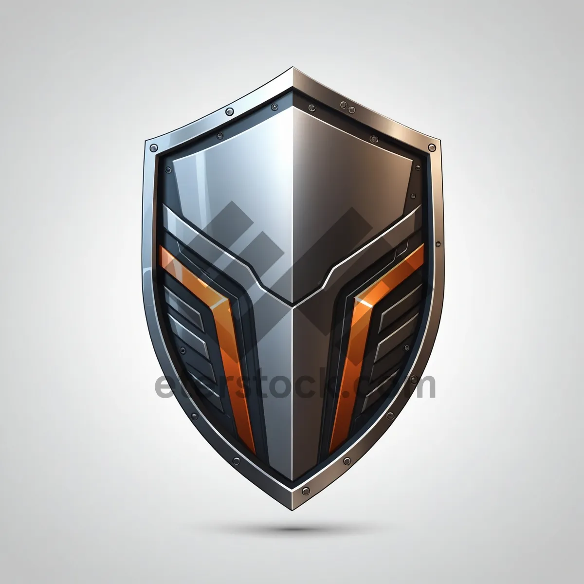 Picture of Shiny 3D Shield Design Icon Gem