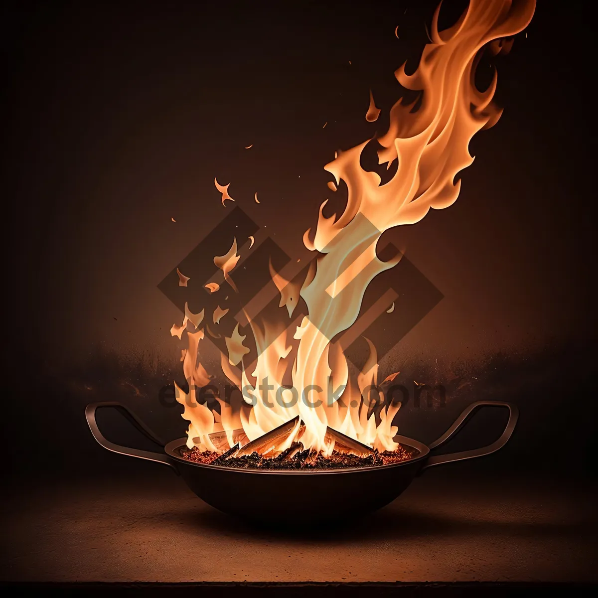 Picture of Fierce Inferno: A Fiery Blaze Engulfs