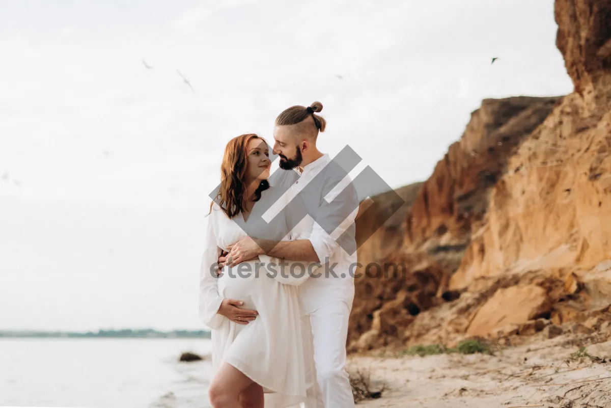 Picture of Happy couple on a summer beach vacation