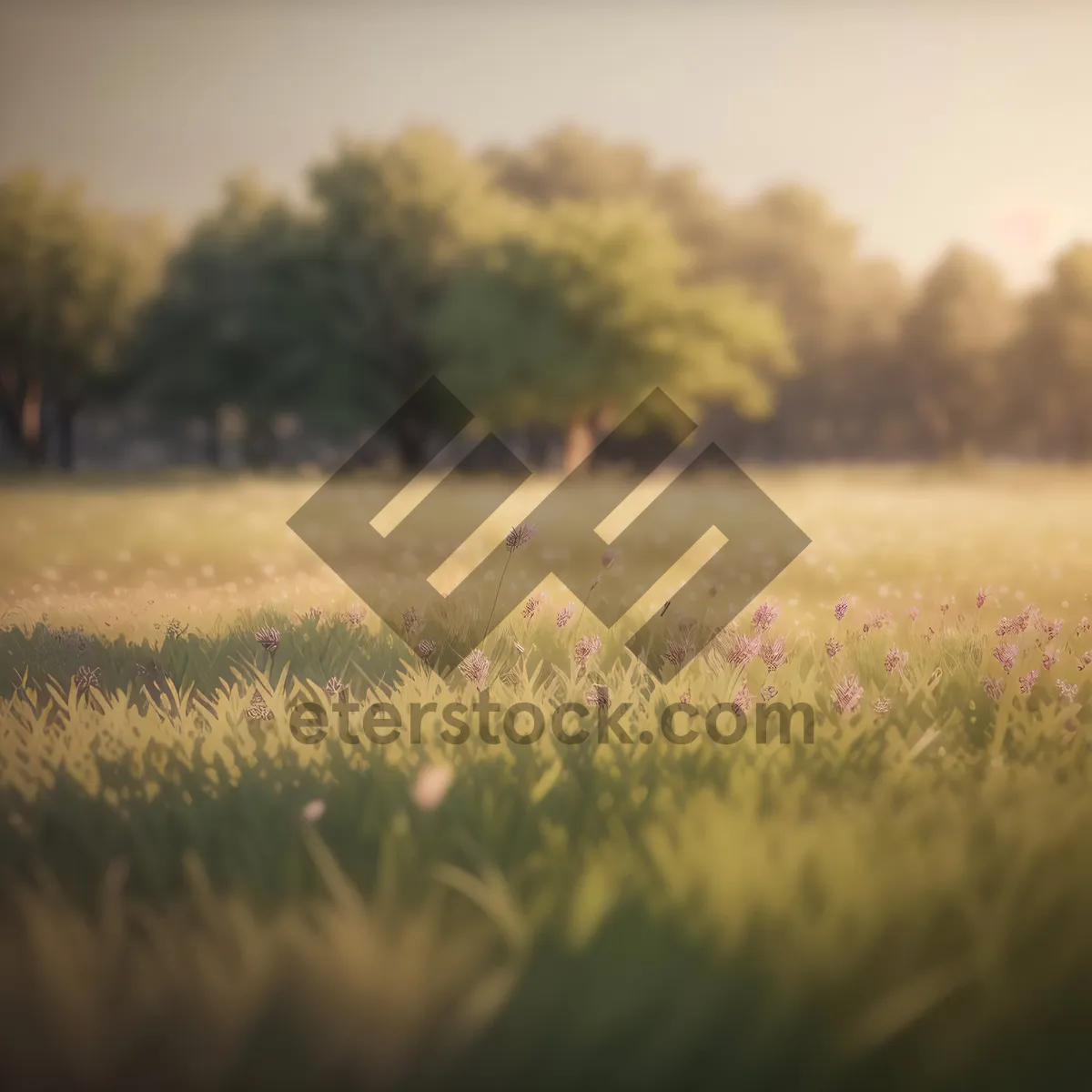 Picture of Golden Wheat Field Under Sunny Sky