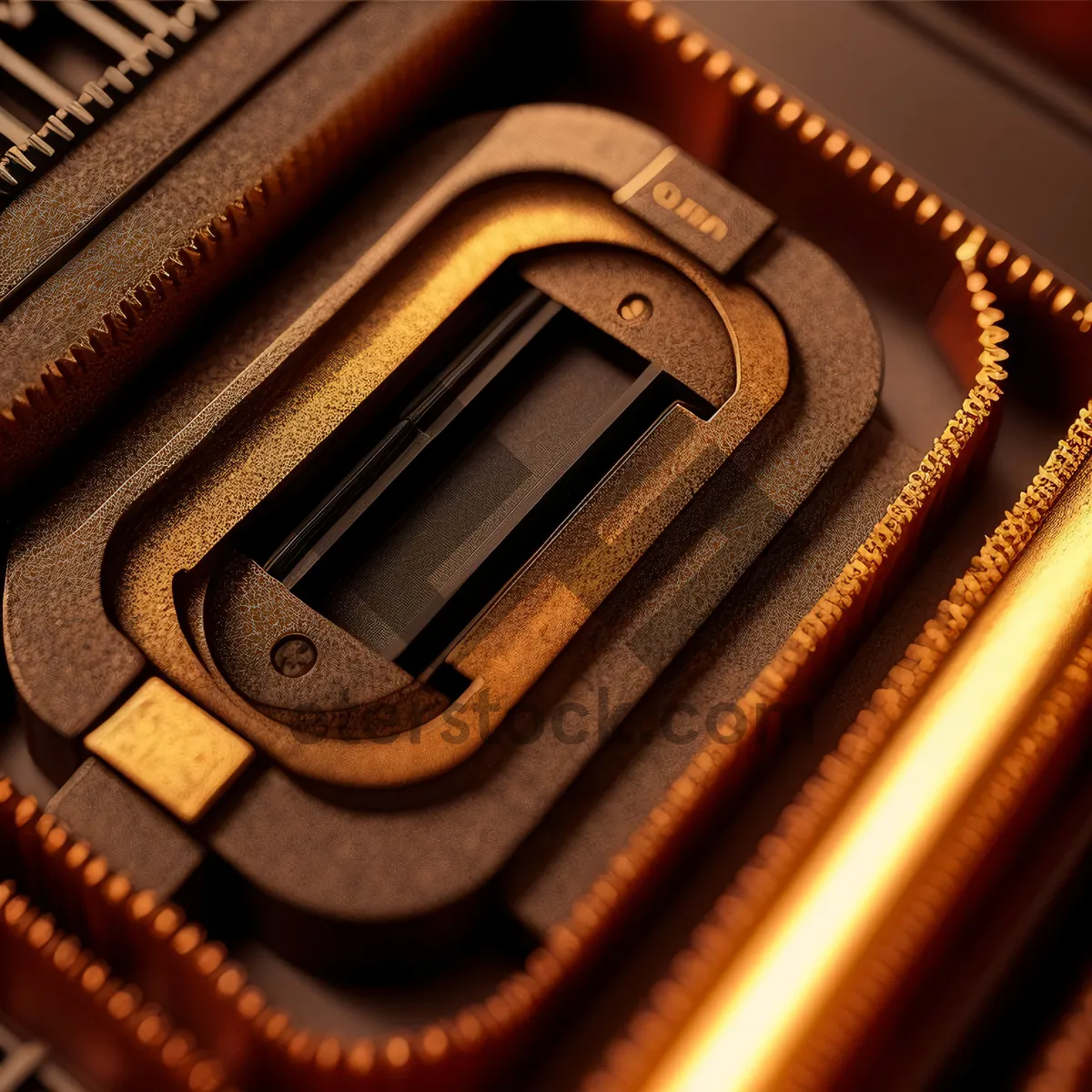 Picture of Black Piano Keyboard Close-Up with Slide Fastener