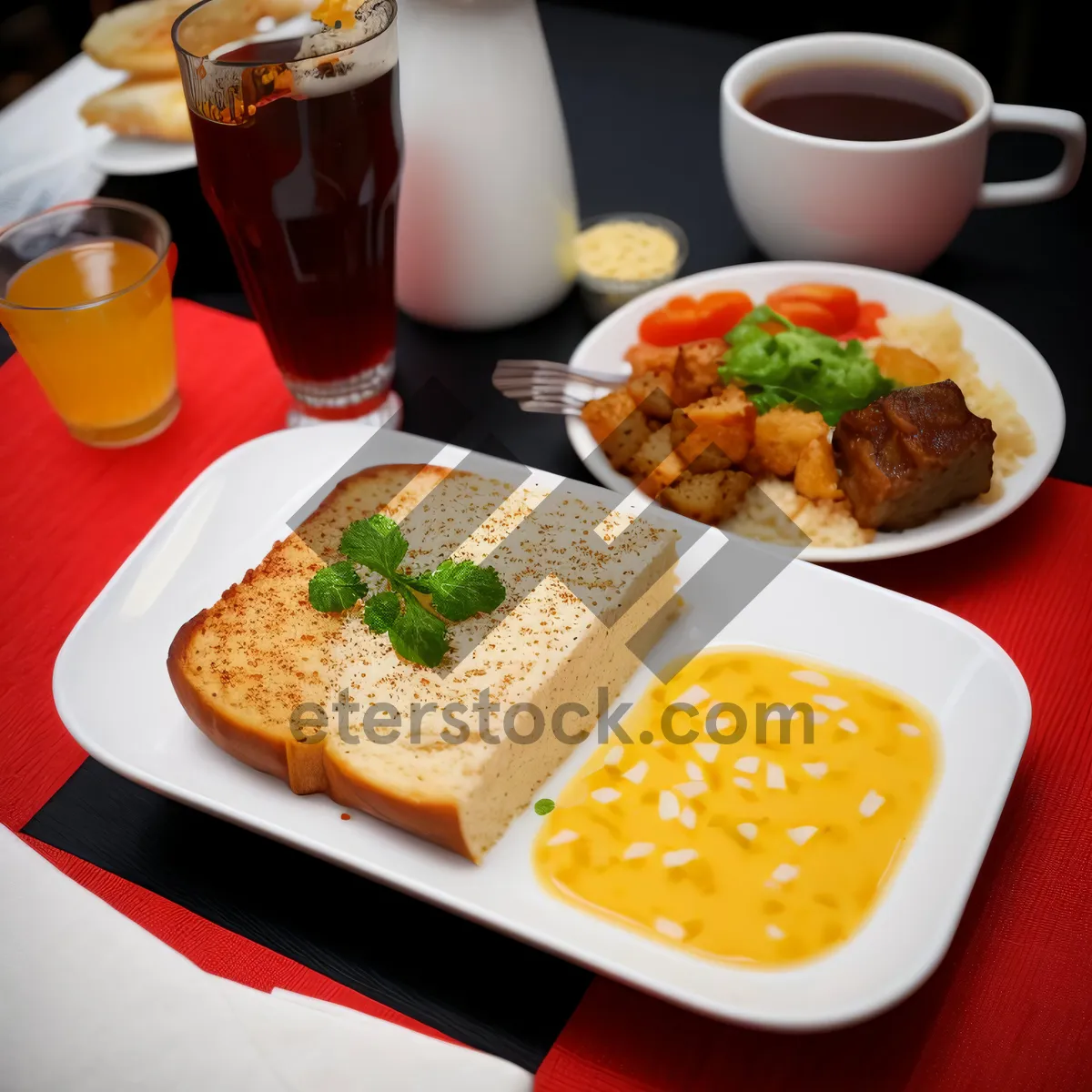 Picture of Delicious and Healthy Vegetable Salad Plate