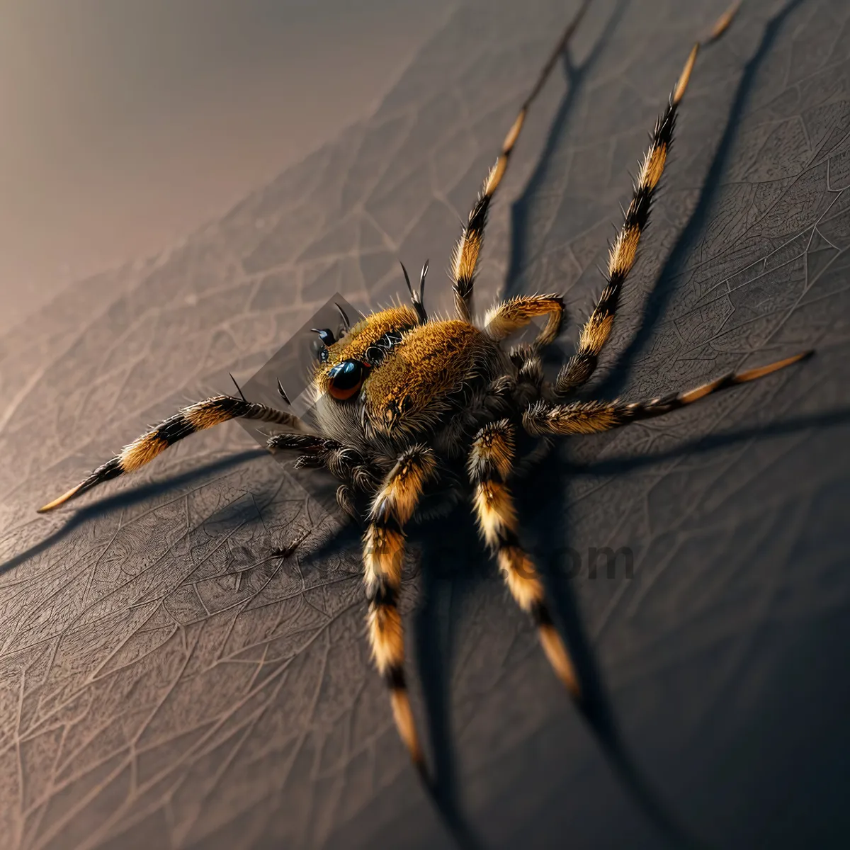 Picture of Garden Spider: A Close-Up View of Nature's Creepy Crawler