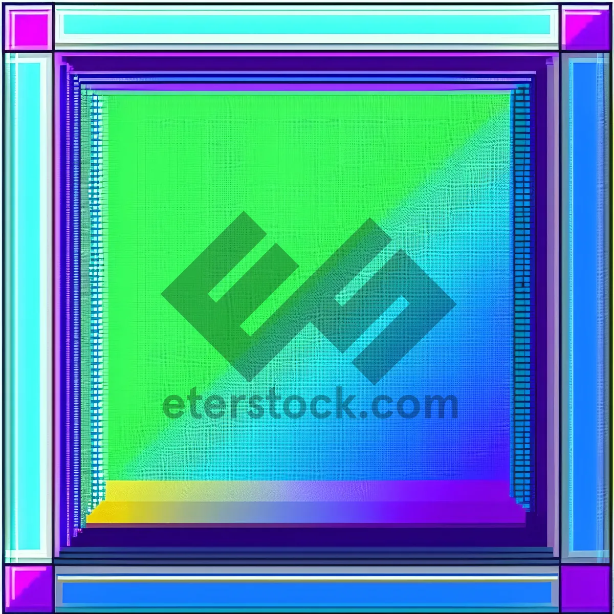 Picture of Colorful Rainbow Laser Light Mosaic - Modern Graphic Design Backdrop