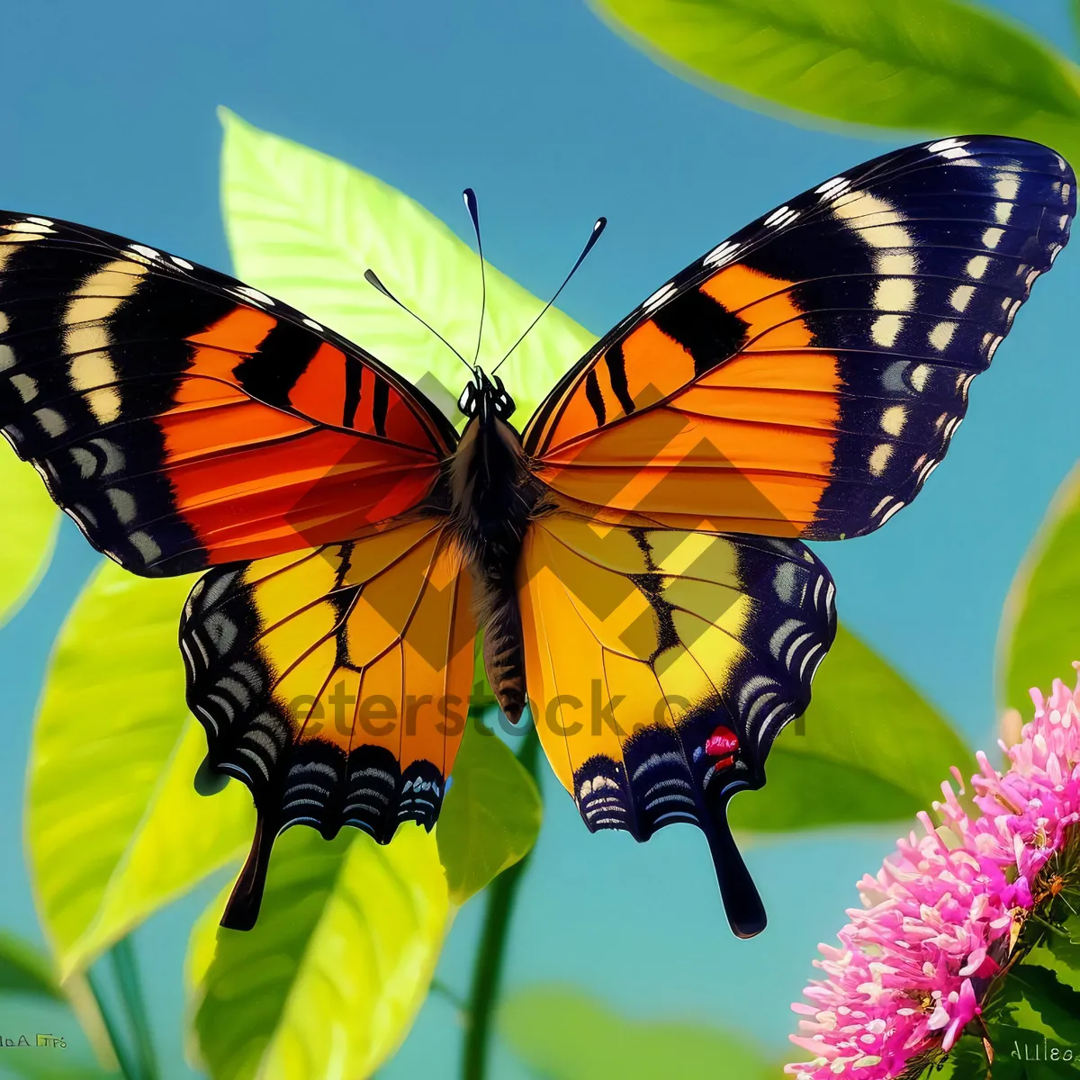 Picture of Colorful Butterfly Wings in the Garden