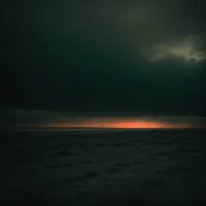 Golden Horizon: Sun, Sea, and Sky