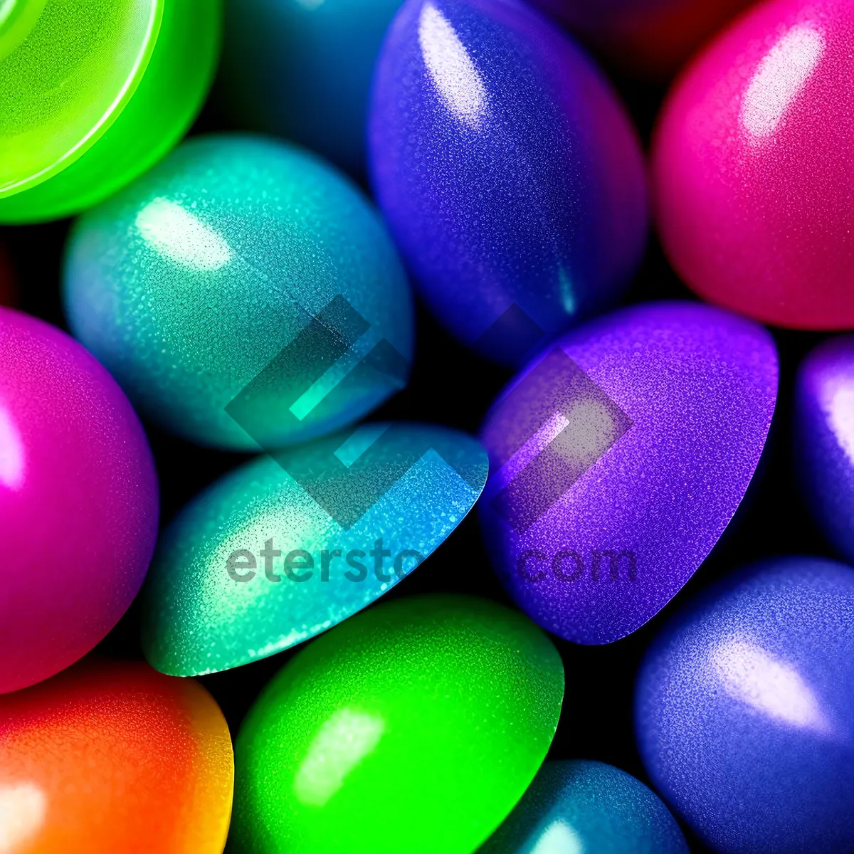 Picture of Colorful Easter Candy Egg with Almond