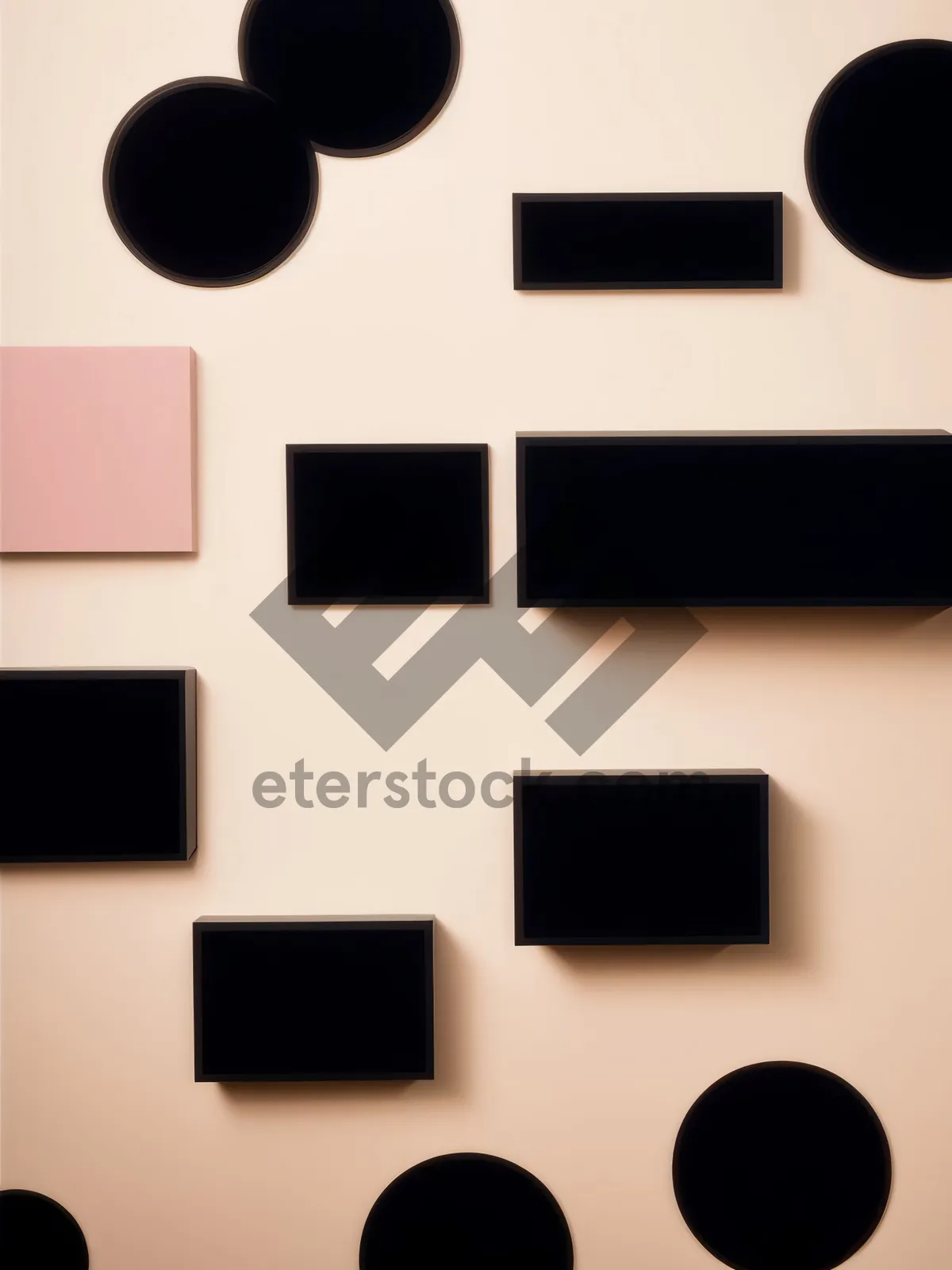 Picture of Modern Black Design Button Icon Set