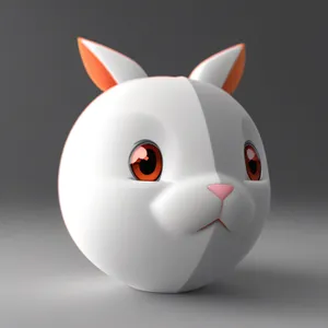 Playful Bunny Piglet in 3D Cartoon Style