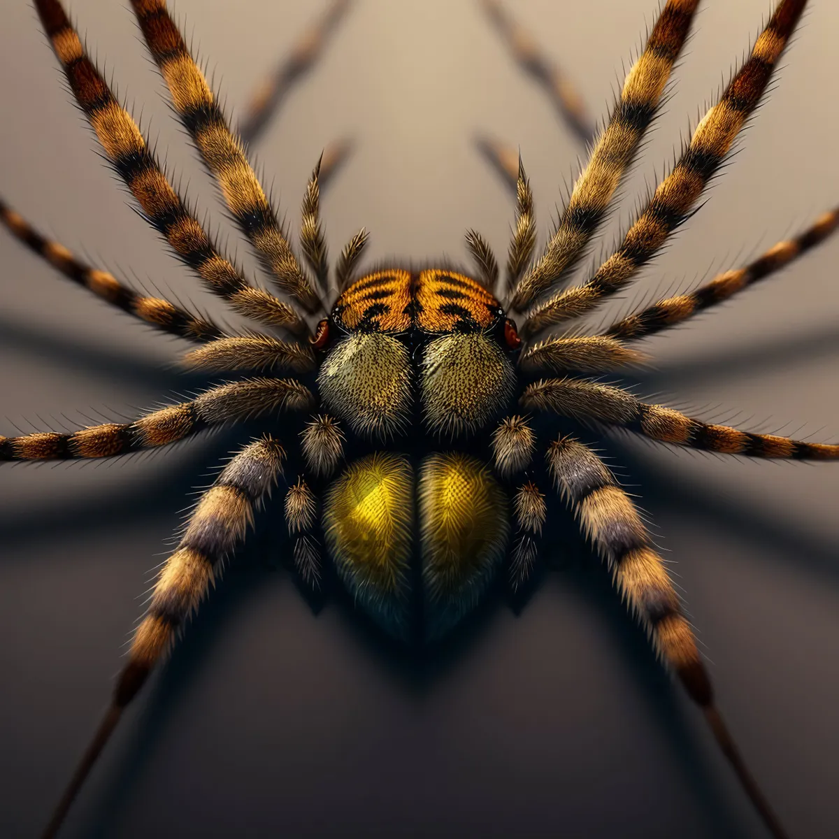 Picture of Hairy Barn Spider - Close-up Snapshot of Arachnid Wildlife