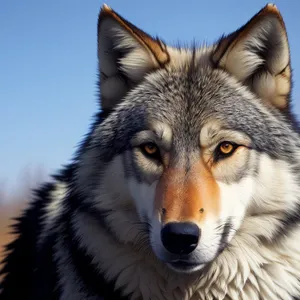 Timber Wolf - Majestic Canine with Beautiful Brown Fur