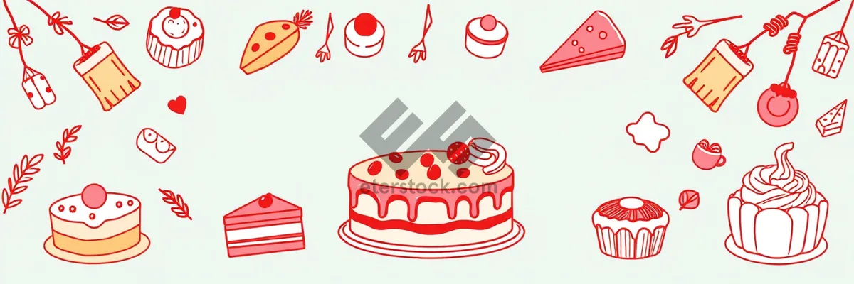 Picture of Love and Hearts Icon Set for Holiday Cards