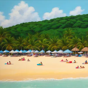 Tropical Bliss: Tranquil Beachscape with Azure Waters