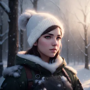 Happy Smiling Child in Winter Hat