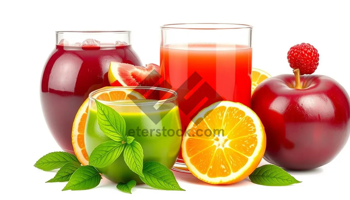 Picture of Vitamin C-rich citrus drink in glass with ice