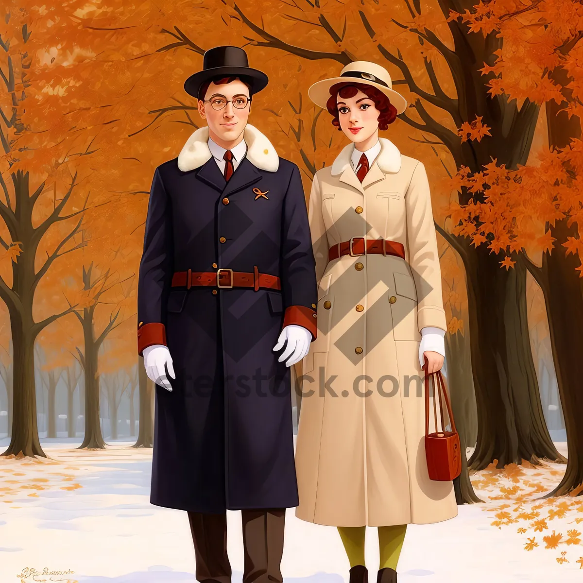 Picture of Confident Male Doctor in Trench Coat with Stethoscope