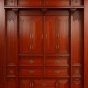 Antique Wooden Wardrobe Door - Classic Home Entry