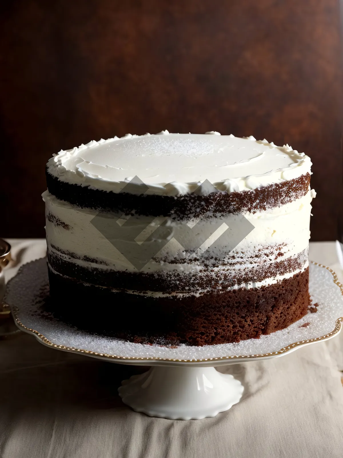 Picture of Delicious Chocolate Pastry Delight on Plate