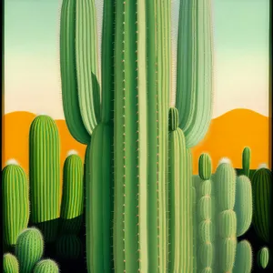 Vibrant Cactus Pencils - A Colorful Group for Creative Education