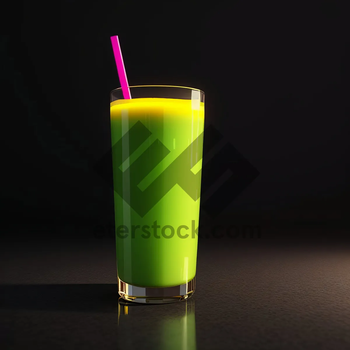 Picture of Refreshing Citrus Cocktail in Glass with Ice