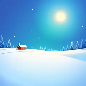 Winter Wonderland: Merry Snowman and Starry Skies