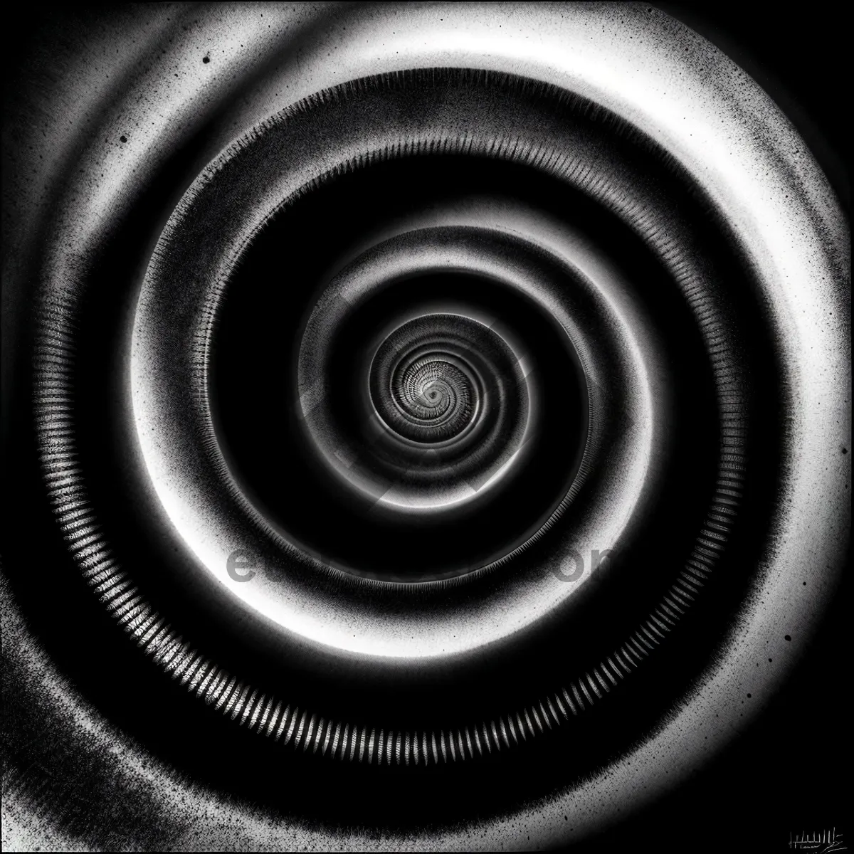 Picture of Coiled Motion: Digital Art with Fractal Pattern