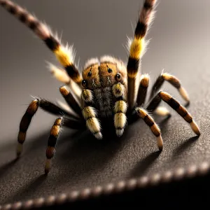 Garden Spider on Yellow Flower