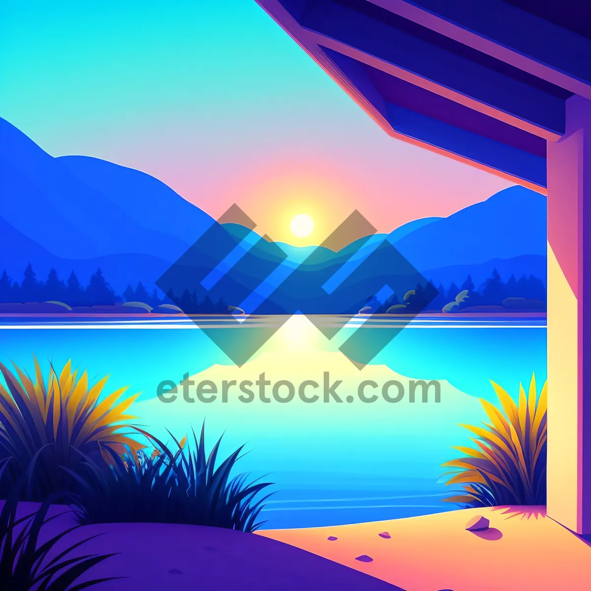 Picture of Seascape Design: Luminous Sky Landscape