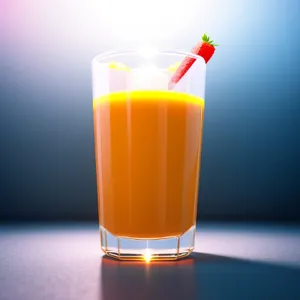 Refreshing Citrus Fruit Juice in Glass