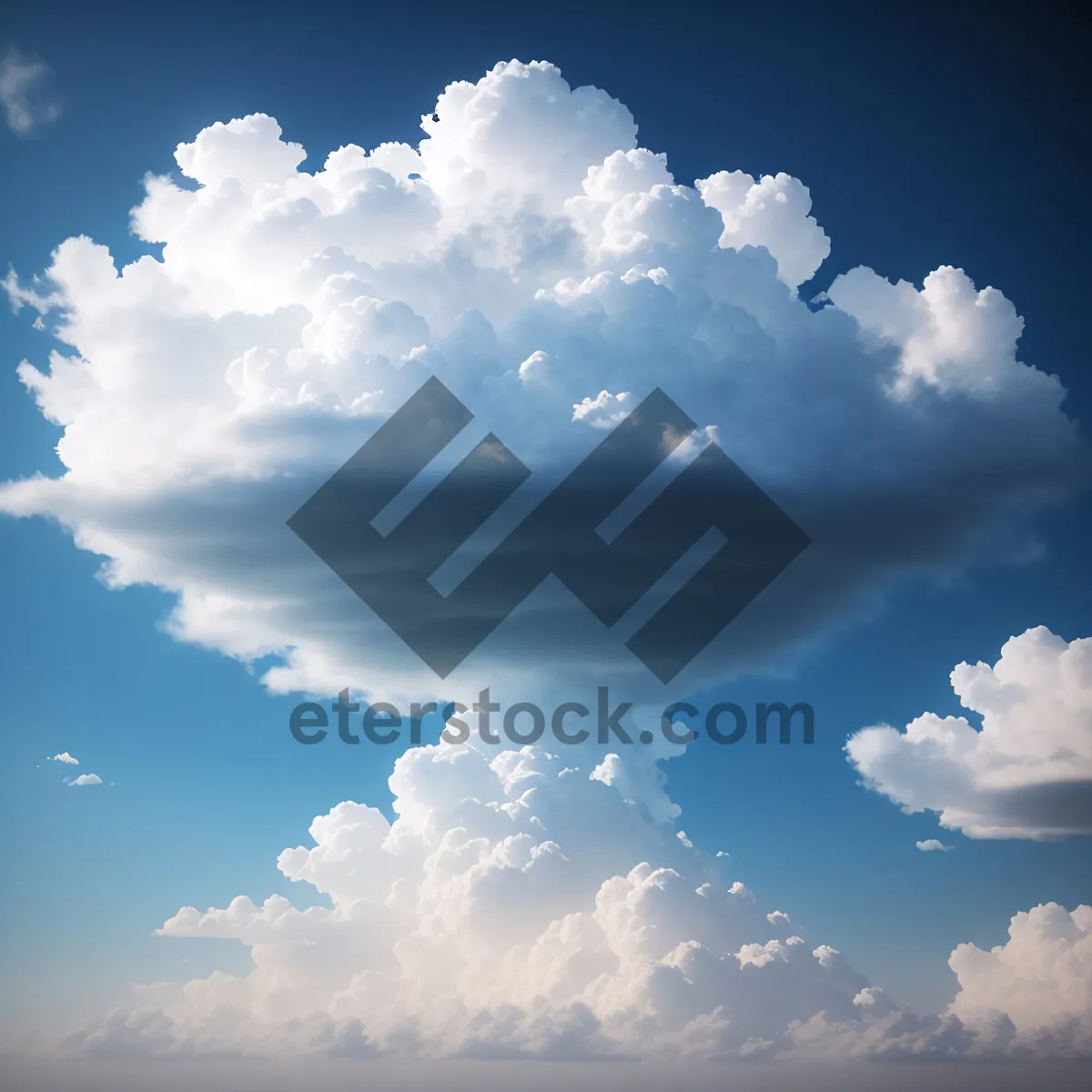 Picture of Vibrant Azure Sky: Captivating Cloudscape and Bright Sunshine