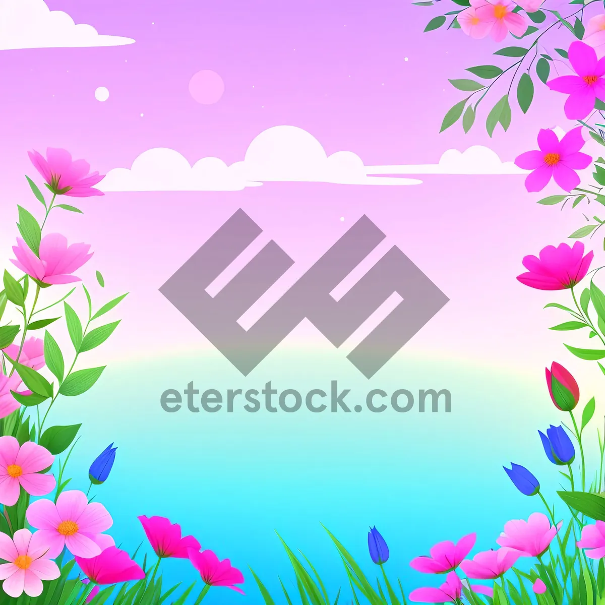 Picture of Floral Winter Wonderland Pink Card