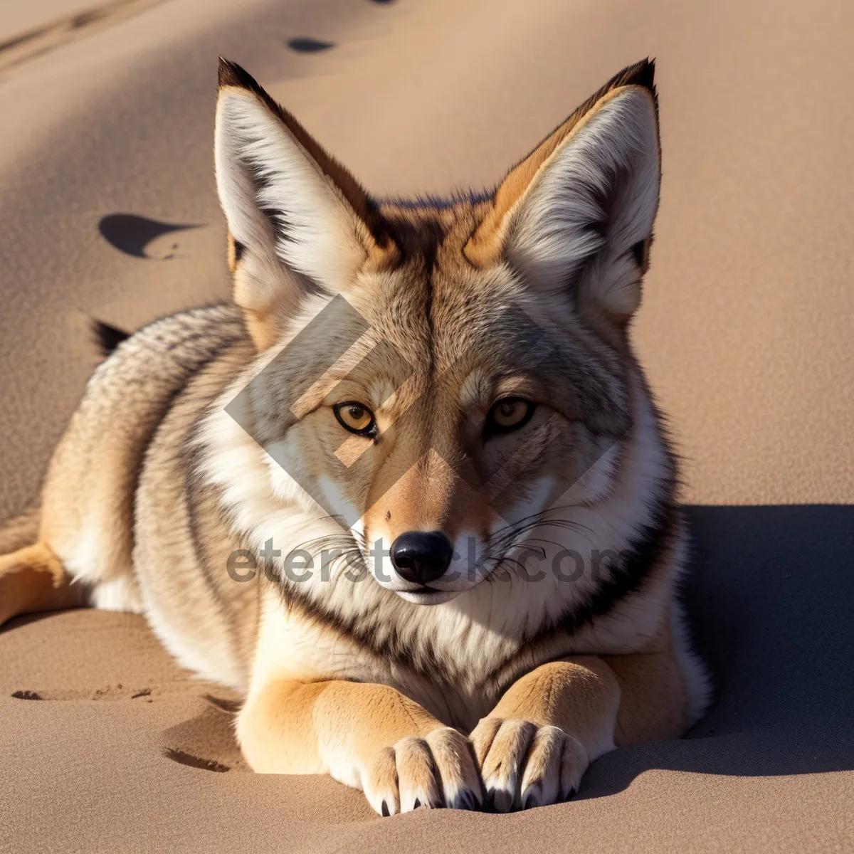 Picture of Wild Canine Portrait with Beautiful Fur