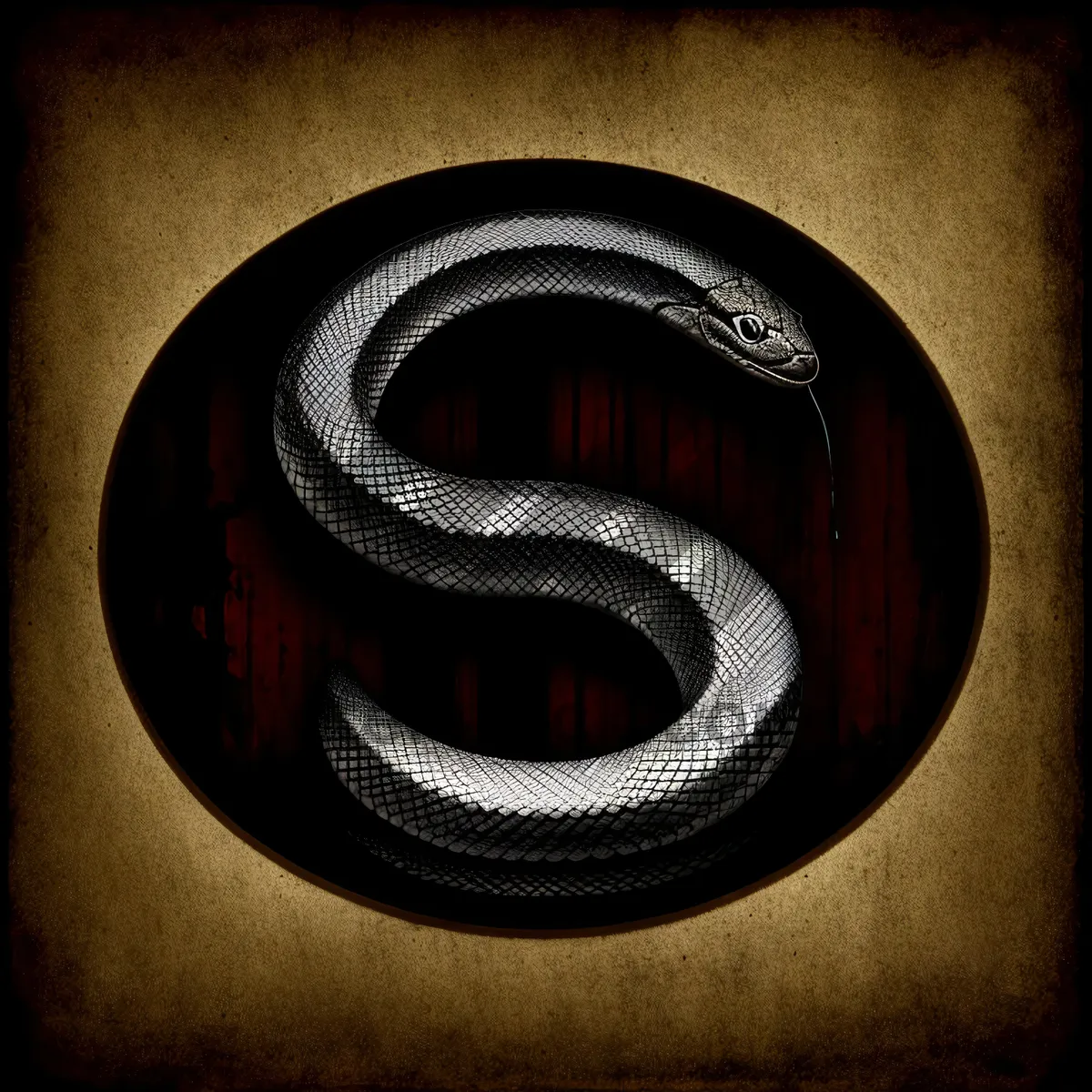 Picture of Nighttime Reptile Device: Snake in Darkness