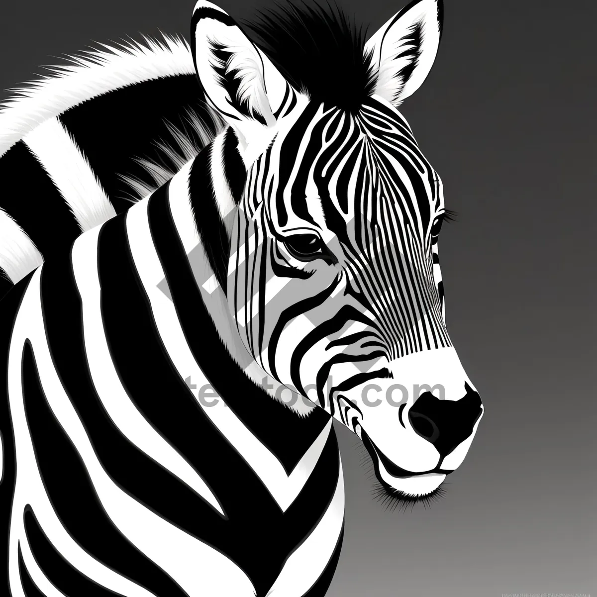 Picture of Wild Zebra Stripes at South African Safari Park