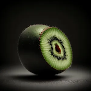 Ripe Kiwi Slice: Juicy and Nutritious Tropical Fruit Dessert