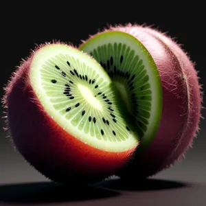 Juicy Kiwi Fruit Slice: Fresh and Healthy Diet Snack