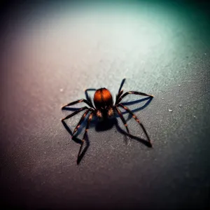 Menacing Arachnid with Hairy Black Legs