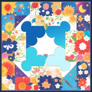 Floral Blossom - Retro Graphic Art Wallpaper