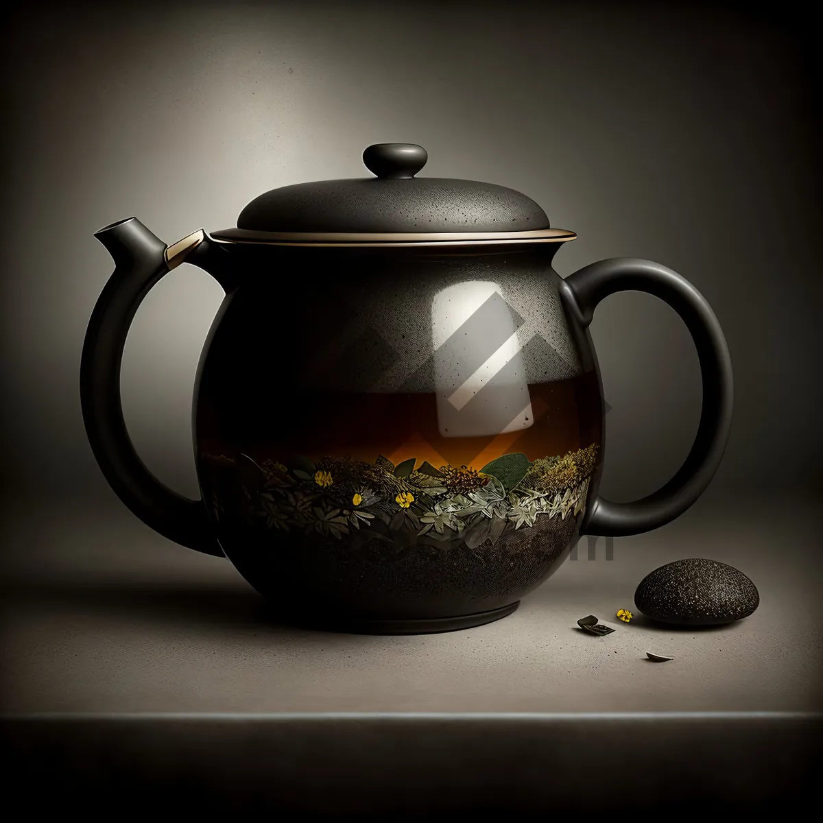 Picture of Traditional Chinese Tea Cup and Teapot