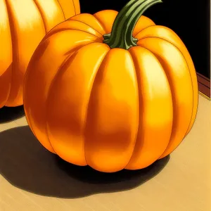 Autumn Harvest: Festive Orange Squash Decoration