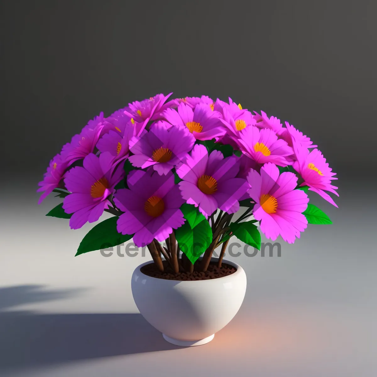 Picture of Colorful Summer Blossom Bouquet in Pink